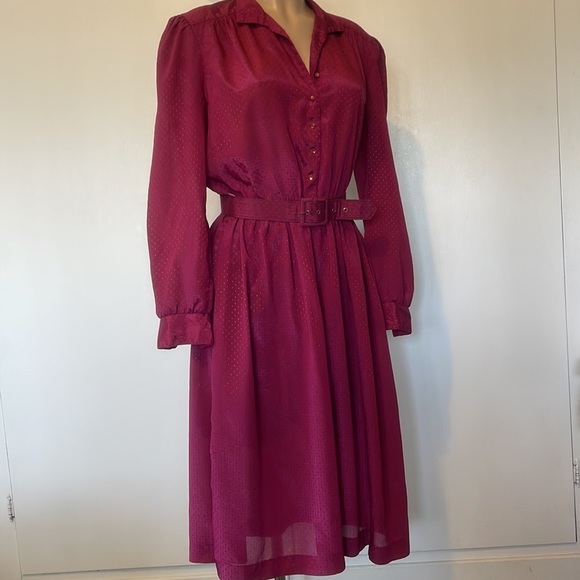 COCO of CALIFORNIA. Vintage long sleeve, buttons in front  sz 10” WOMENS DRESS - Picture 5 of 16